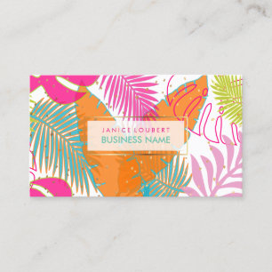 PixDezines rainforest/DIY background colour Business Card