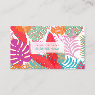 PixDezines rainforest/DIY background colour Business Card