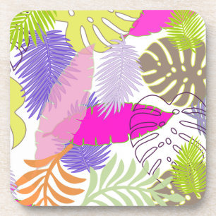 PixDezines rainforest/DIY background colour Coaster