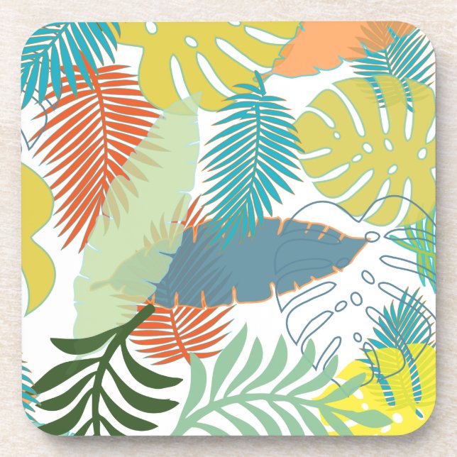 PixDezines rainforest/DIY background colour Coaster (Front)