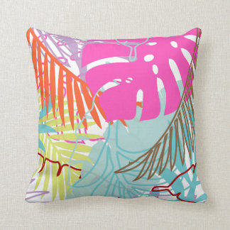 PixDezines rainforest/diy background colours Cushion