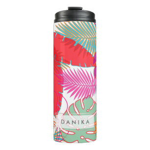 PixDezines Rainforest Foliage/DIY background Thermal Tumbler