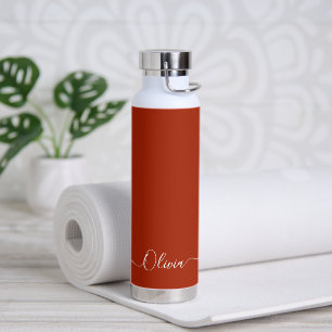 PixDezines Red Brick DIY Colour Water Bottle