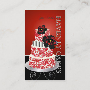 PixDezines red velvet cake /pâtisserie Business Card