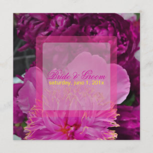 PixDezines red wine peonies/diy Invitation