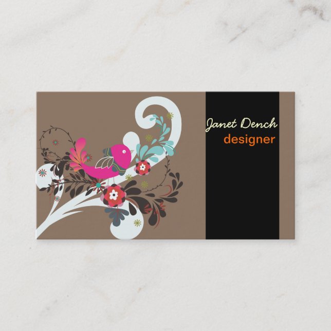 PixDezines Retro Chicks Business Card (Front)