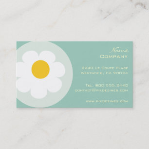 PixDezines retro daisies/diy background colour Business Card