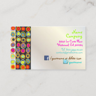 PixDezines Retro Design Business Cards