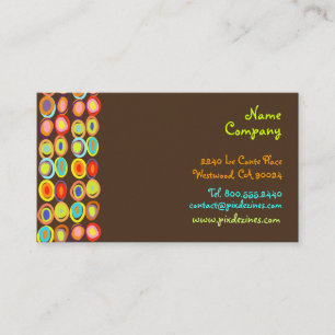 PixDezines Retro Design DIY background colour Business Card