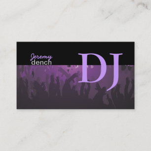 PixDezines Retro DJ+dance hall Business Card