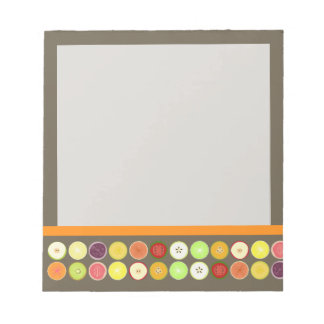 PixDezines retro fruit juice/diy background colour Notepad