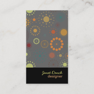 PixDezines Retro Stars Business Card