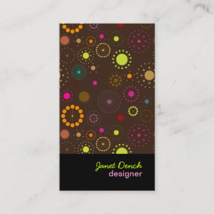 PixDezines Retro Stars Business Card
