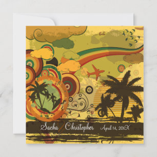 PixDezines Retro Surfers, destination events Invitation