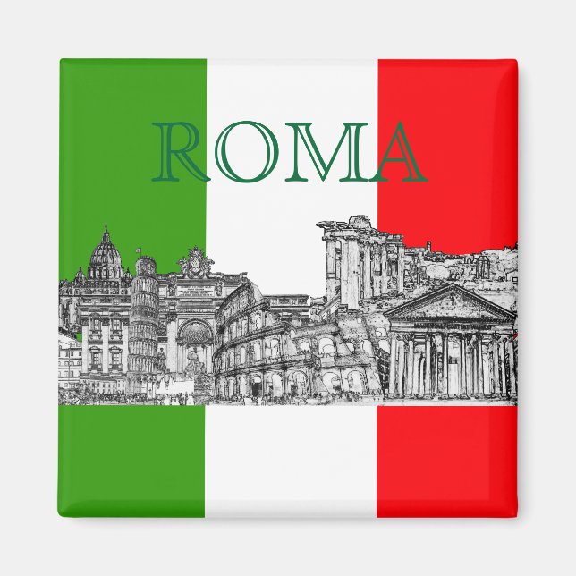 PixDezines Roma, Rome... travel souvenir gifts Magnet (Front)