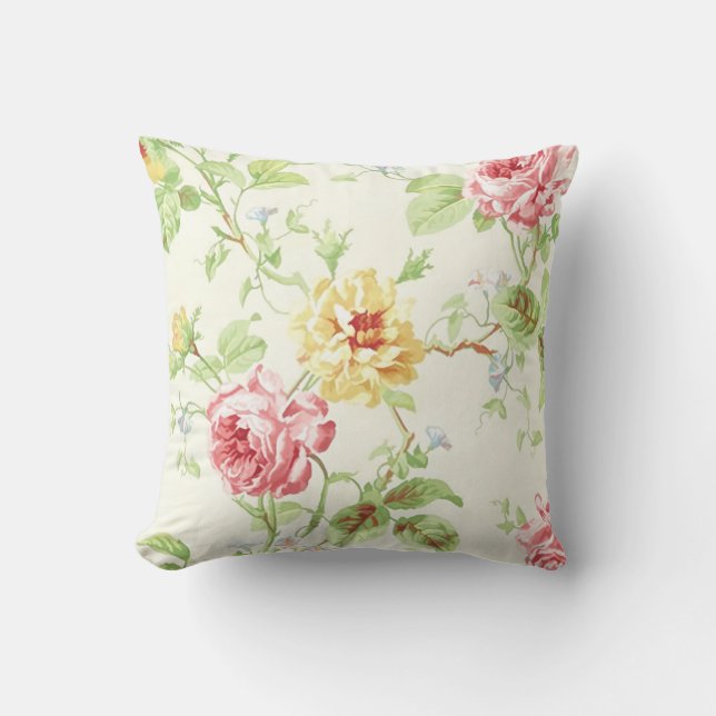 PixDezines rose garden Cushion (Front)
