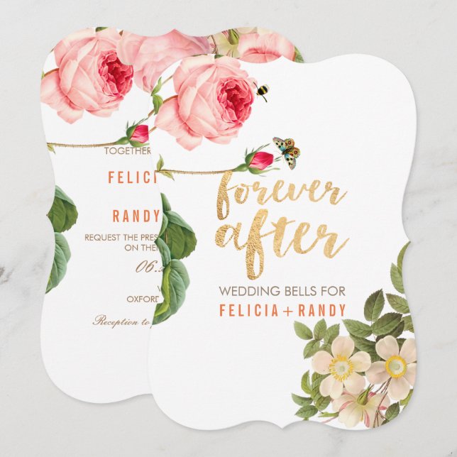 PixDezines Rose Garden Invitation (Front/Back)