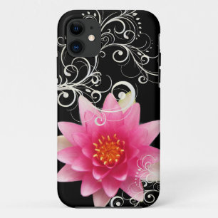 PixDezines rose water lily/diy background colour iPhone 11 Case