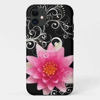 PixDezines rose water lily/diy background colour iPhone 11 Case