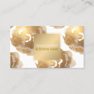PixDezines Roses/Faux Gold Foil/DIY background Business Card