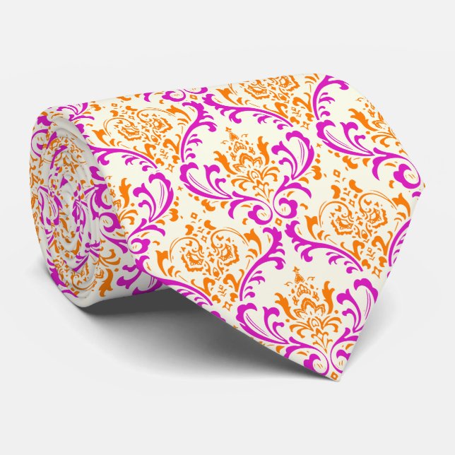 PixDezines rossi damask/DIY background Tie (Rolled)