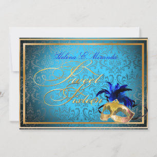PixDezines Rossi Sweet 16 Masquerade/DIY colour!! Invitation