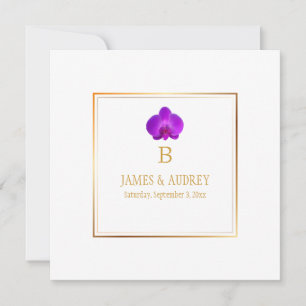 PixDezines Royal Purple Orchids/phalaenopsis Invitation