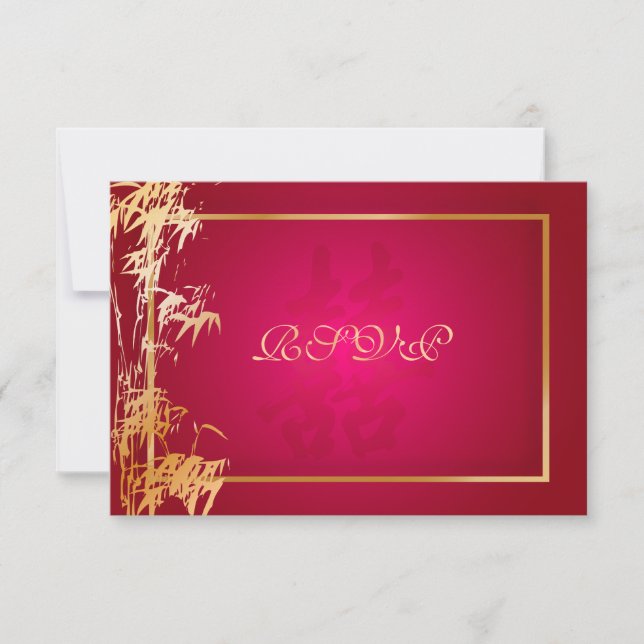 PixDezines rsvp bamboo+double happiness/red (Front)