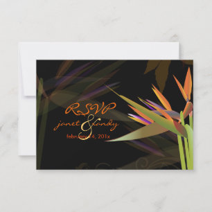 PixDezines rsvp Bird of Paradise/DIY colour Card
