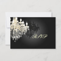 PixDezines RSVP Black + White Chandelier