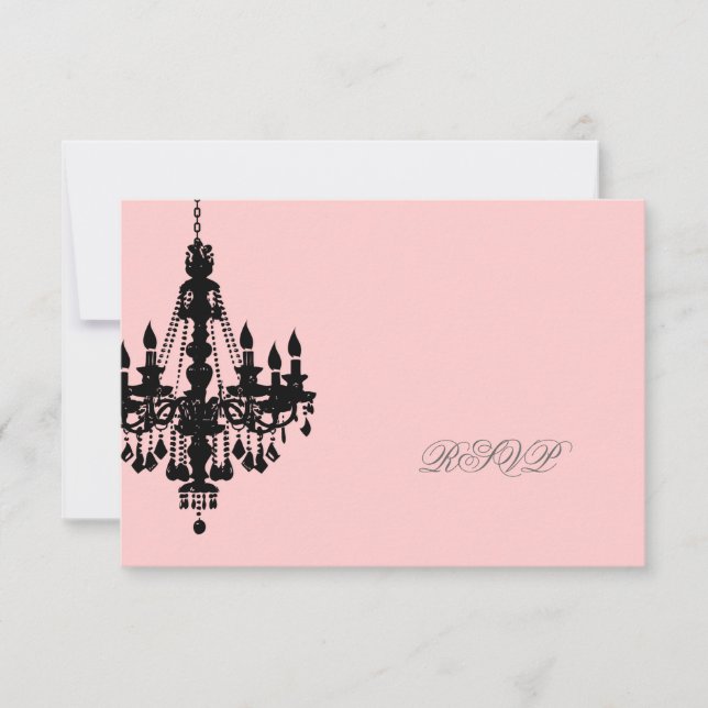PixDezines rsvp Chandelier Card (Front)