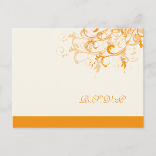 PixDezines rsvp citrus swirls/diy background Invitation Postcard