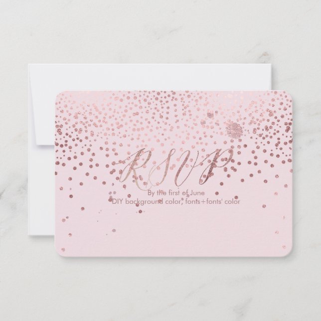 PixDezines RSVP Dazzled/Faux Rose Gold/Rose Quartz (Front)