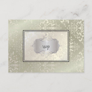 PixDezines rsvp Étienne Damask Card