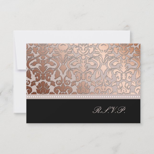 PixDezines rsvp faux copper damask/diy colours (Front)