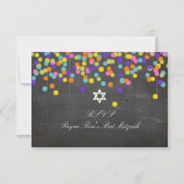 PixDezines rsvp fiesta+chalkboard/bat mitzvah (Front)
