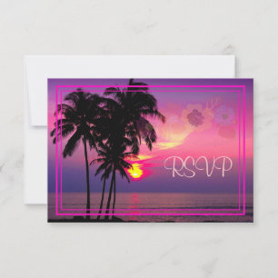 PixDezines rsvp Hawaiian Sunset Beach Scence