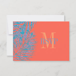 PixDezines rsvp hula palms/diy coral background