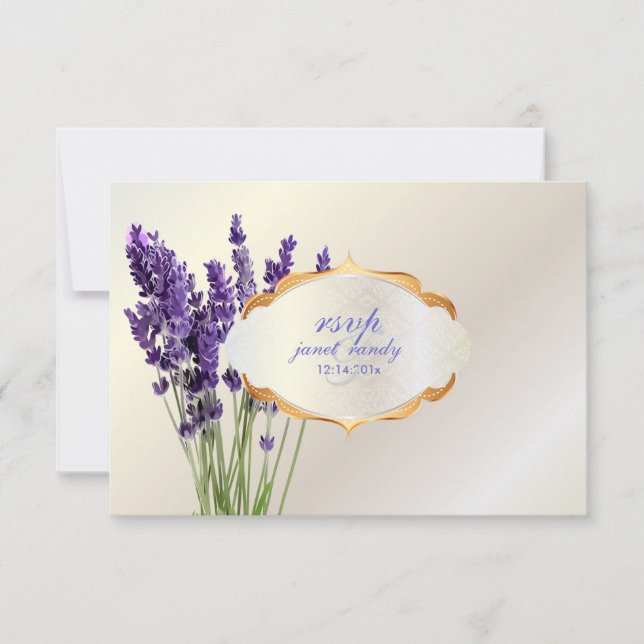 PixDezines rsvp maui lavender Card (Front)