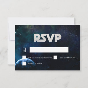 PixDezines RSVP Midnight Sky Bar Mitzvah ✡ Invitation