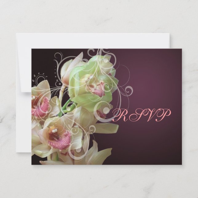 PixDezines RSVP Orchid + Ornamental Flourish (Front)