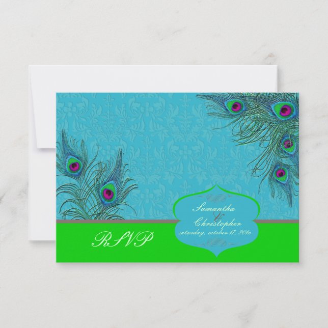 PixDezines rsvp Peacock Charm (Front)