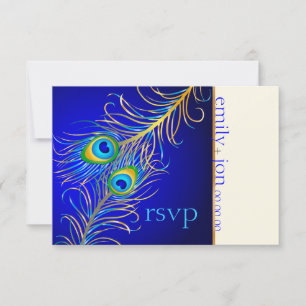PixDezines RSVP psychedelic peacock/cobalt blue