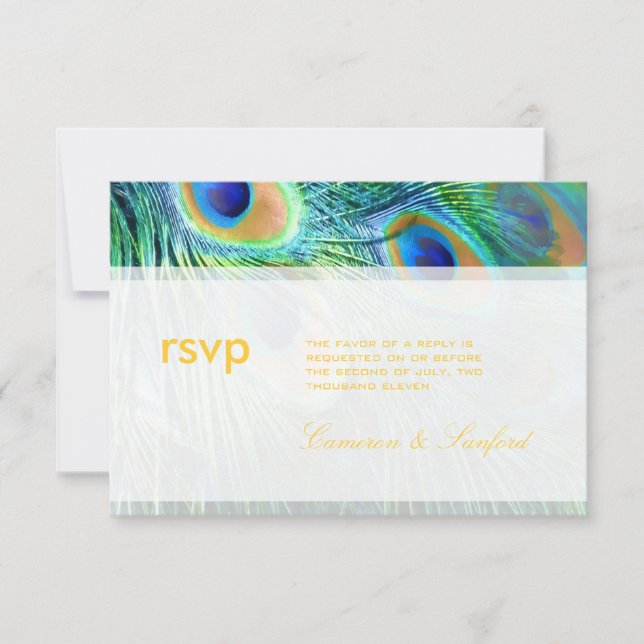 PixDezines rsvp Retro Foliage/contemporary fall Card (Front)