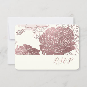 PixDezines RSVP Roses/Faux Rose Gold
