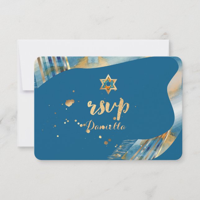 PixDezines rsvp tallit Mitzvah/DIY background (Front)