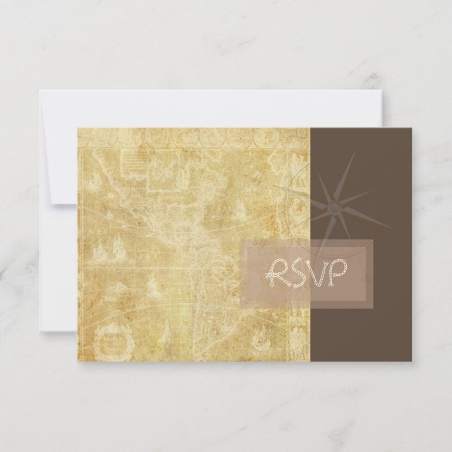 PixDezines rsvp Vintage Nautical Map+compass (Front)