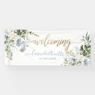 PixDezines Rustic Blue Gum Eucalyptus Banner