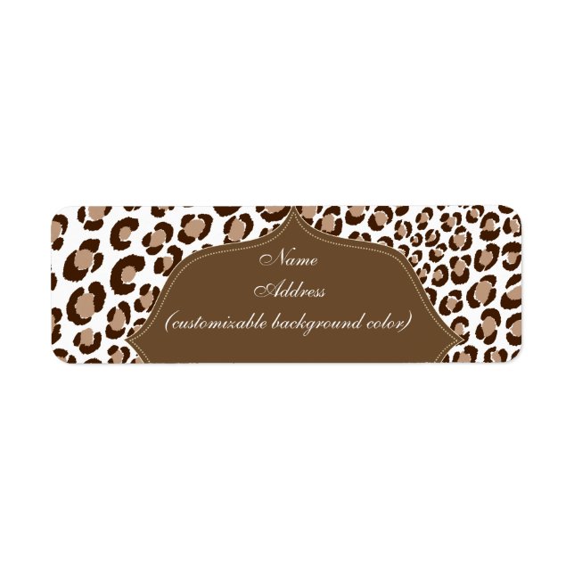 PixDezines Safari, brown + tan, Leopard (Front)