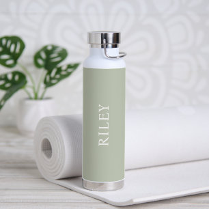 PixDezines Sage Green DIY Colour Water Bottle